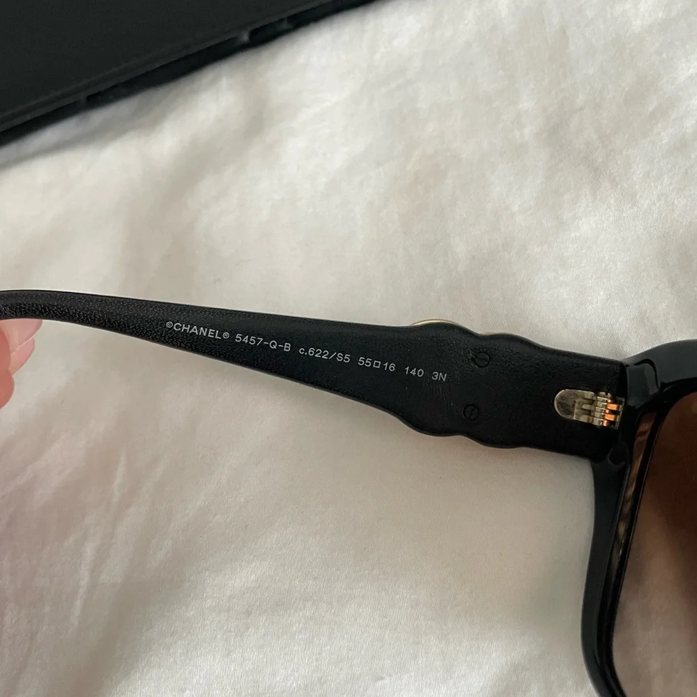 CHANEL Acetate Lambskin CC Sunglasses